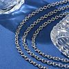304 Stainless Steel Cable Chain Necklaces for Women Men STAS-M102-69P-3