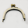 Iron Purse Frame Handle for Bag Sewing Craft Tailor Sewer X-FIND-R022-17AB-1