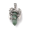 Natural Green Aventurine Pointed Pendants G-B042-04P-56-1