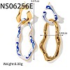 Alloy & Enamel Dangle Stud Earrings WG242C1-01-4