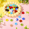 40Pcs 10 Colors Handmade Lampwork Beads LAMP-TA0001-65-5