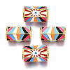 Alloy Enamel Beads PALLOY-Q441-035A-RS-1