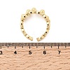 Brass Cuff Open Rings RJEW-P182-07G-3