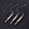 Mixed Gemstone Pointed Dowsing Pendulums G-F733-01-7