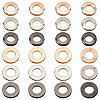   24Pcs 6 Style Zinc Alloy Screw-in Grommet Eyelet Findings FIND-PH0017-46-1