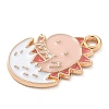Alloy Enamel Pendants ENAM-A008-18KCG-02-2
