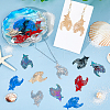 24Pcs 6 Styles 201 Stainless Steel/Brass Pendants STAS-HS0001-55-5