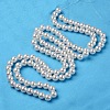 ABS Plastic Imitation Pearl Round Beads X-MACR-S789-8mm-01-3