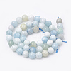 Natural Aquamarine Beads Strands G-S333-10mm-003-3
