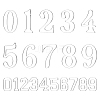 1Bag Acrylic Numbers Sheet OFST-BC0001-11-1