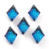 Embossed Glass Rhinestone Pendants GLAA-J101-04B-001BB-1