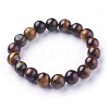 Natural Tiger Eye Beads Stretch Bracelets BJEW-F380-01-C18-1