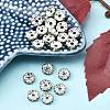 Brass Grade A Rhinestone Spacer Beads RSB030NF-10-2