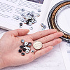 3 Strands 3 Colors Electroplate Non-magnetic Synthetic Hematite Beads Strands G-TA0001-30-5