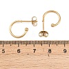 C-Shaped 304 Stainless Steel Stud Earrings EJEW-Z154-01G-01-5