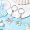 2Pcs Alloy Resin Keychains KEYC-JKC01126-2