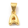 Brass Charms X-KK-Z027-14G-A-1