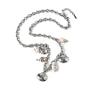 Summer Beach 304 Stainless Steel & Shell Pendant Necklaces NJEW-Z061-09P-4