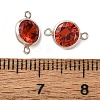 925 Streling Silver Pave Cubic Zirconia Birthstone Connector Charms STER-NH0001-80P-01-3