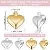 80Pcs 2 Colors Brass Charms KK-BBC0016-56-2