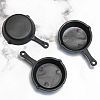 10Pcs Plastic Frying Pan Miniature Ornaments PW-WG6F097-01-4