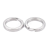 Tarnish Resistant 304 Stainless Steel Keychain Clasps X-KEYC-D049-05-3