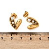 304 Stainless Steel Stud Earrings EJEW-G423-29A-G-4