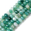 Natural Banded Agate/Striped Agate Beads Strands G-E605-A02-01C-1