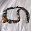 Natural Indian Agate Faceted Bib Graduated Beaded Necklaces for Women NJEW-B128-01E-3