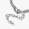 304 Stainless Steel Cable Chain Anklets AJEW-AN00271-4