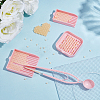 1Pc Plastic with Iron Tweezers TOOL-WH0155-238A-2