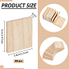 Unfinished Pine Wood Rectangle Shape Slices WOOD-WH0002-63A-2
