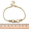 European Style Polymer Clay Rhinestones & 201 Stainless Steel Beaded Bracelets BJEW-G765-01G-02-5