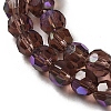 Electroplate Transparent Glass Beads Strands EGLA-A035-T4mm-L13-3