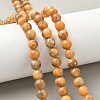 Dyed Natural Dolomite Beads Strands G-D337-8mm-D05-1