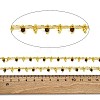 Handmade Faceted Natural Tiger Eye Beaded Chains CHC-L050-01G-15-2
