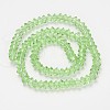 Faceted Bicone Transparent Glass Bead Strands GLAA-J082-A10-2