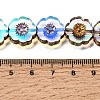 Electroplated Transparent Glass Beads Strands GL-CBA98F0-05D-4