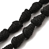 Dyed Natural Lava Rock Beads Strands G-A264-A01-01C-1