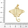Brass Micro Pave Cubic Zirconia Pendants KK-A269-06G-3