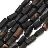 Natural Black Tourmaline Beads Strands G-F716-01-B01-2