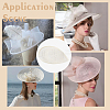 Linen Mini Hat Fascinator Base AJEW-WH0561-32C-6