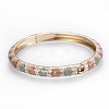 Zinc Alloy Bangles BJEW-P217-02G-4