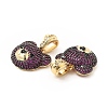 Brass Micro Pave Cubic Zirconia Pendants KK-H441-01A-G-3