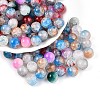 Baking Paint Imiation Jade Glass Beads X1-DGLA-S115-10mm-MY-1
