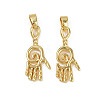Brass Pendants KK-C093-02G-1