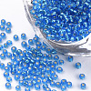 Silver Lined Glass Seed Beads SEED-Q025-1.5mm-C04-1