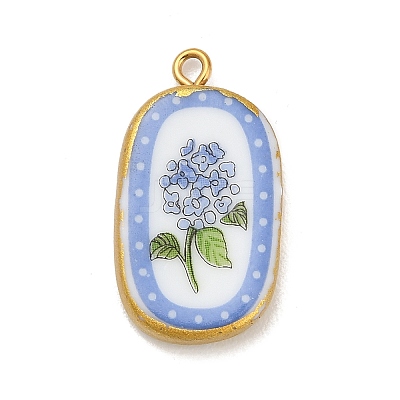 Printed Porcelain Pendants STAS-C183-03B-04-1