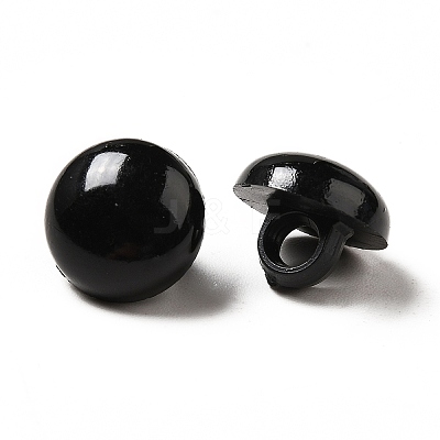 1-Hole Opaque Acrylic Shank Buttons BUTT-D011-B-01-1