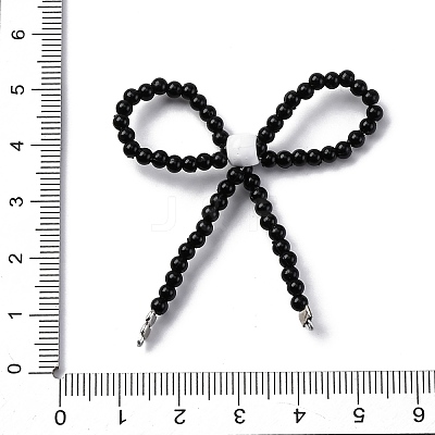 Alloy & Glass Bowknot Chandelier Component Links PALLOY-D359-02A-1